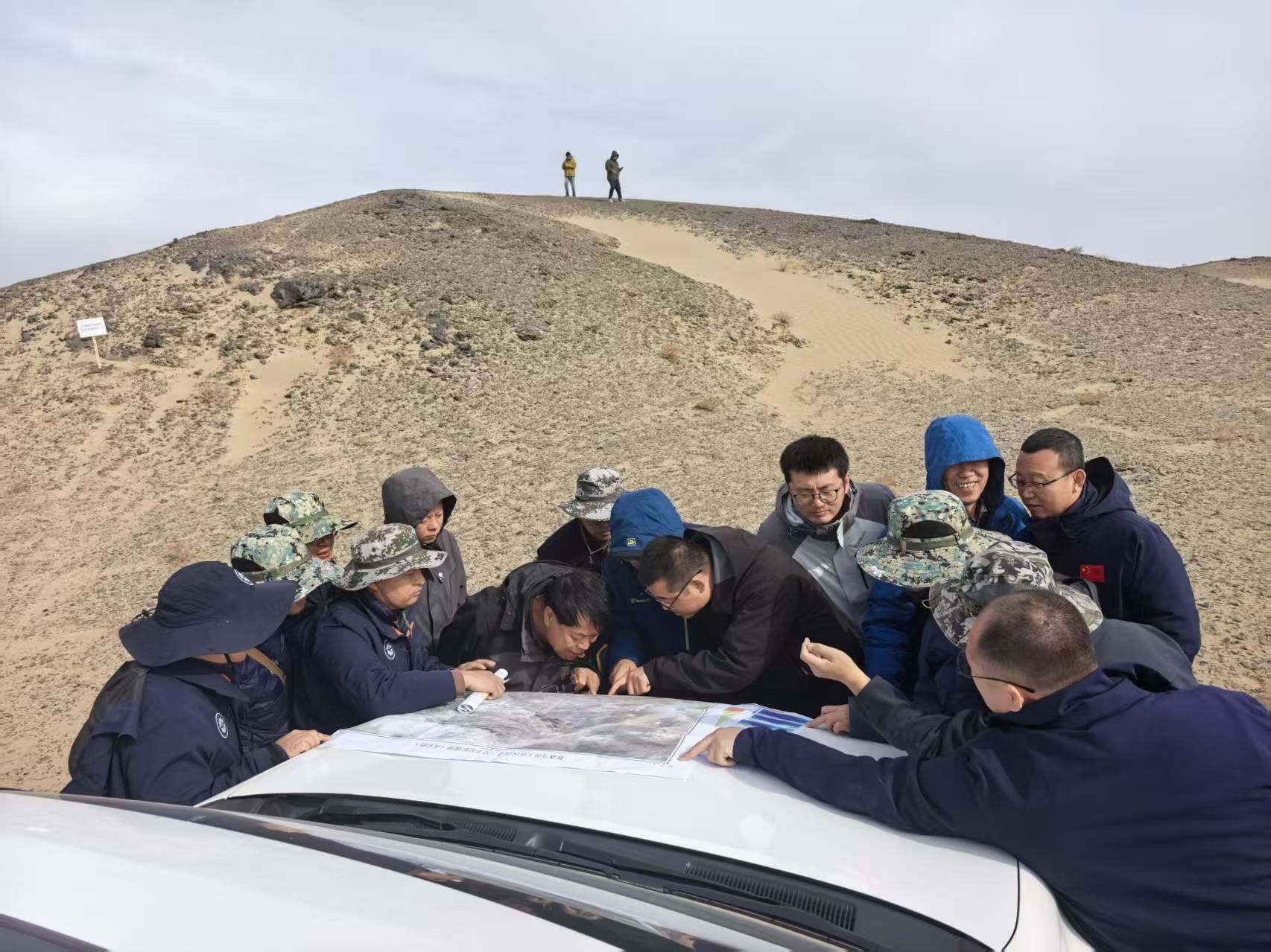 呼和浩特中心额济纳旗两个项目通过野外验收